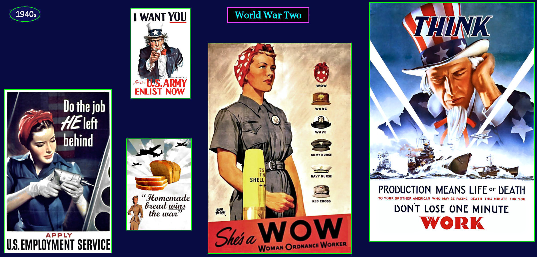 World War II ads, 1940s